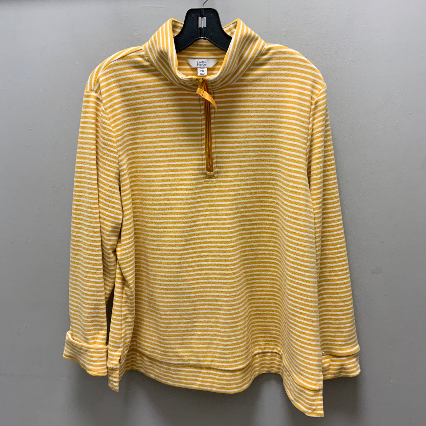 Top Long Sleeve By Croft And Barrow In Yellow, Size: Xlp