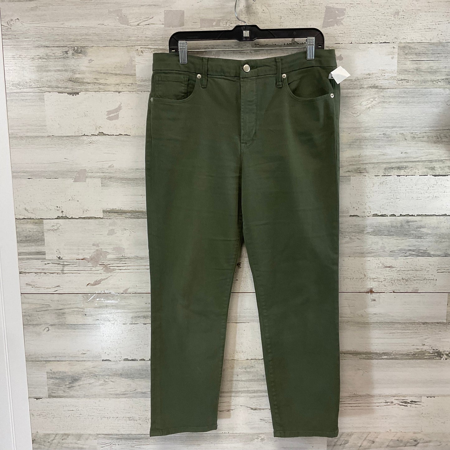 Pants Cropped By Good American In Green, Size: 14