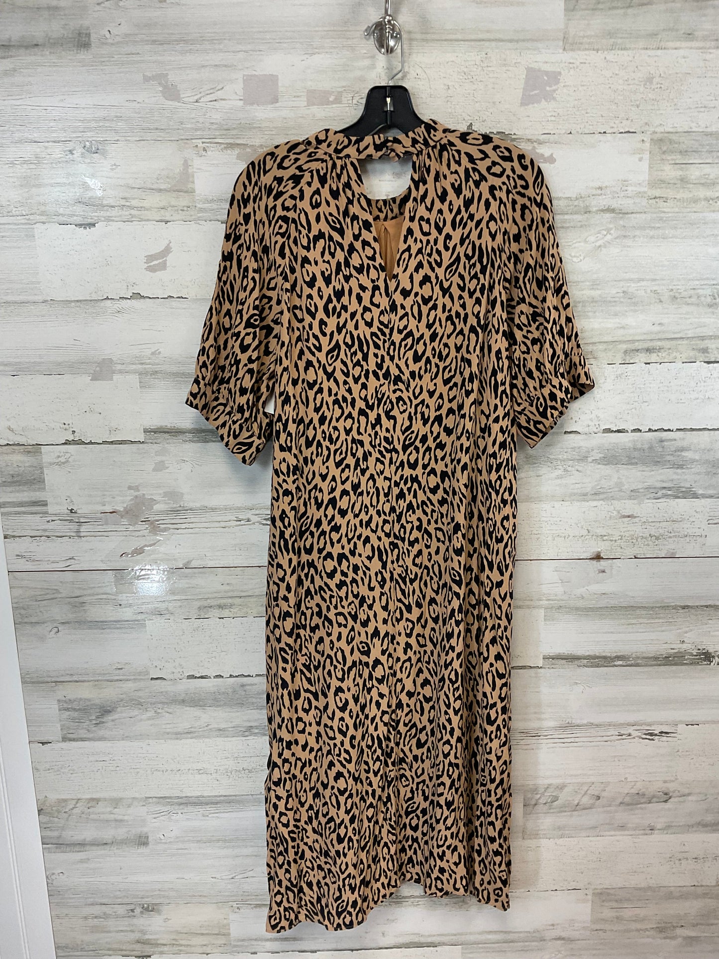 Dress Casual Midi By Anthropologie In Animal Print, Size: M