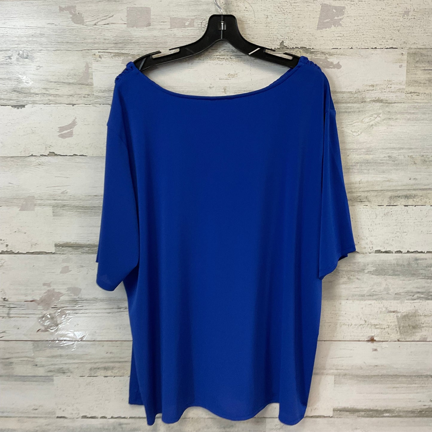 Top Short Sleeve By Cato In Blue, Size: 3x