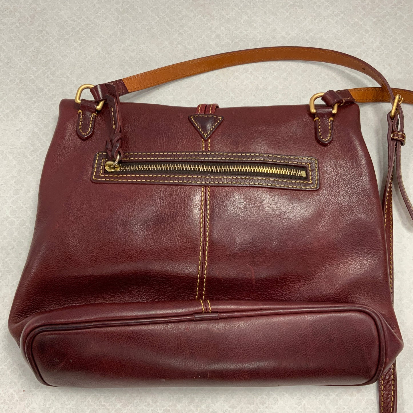 Crossbody Leather By Dooney And Bourke, Size: Medium