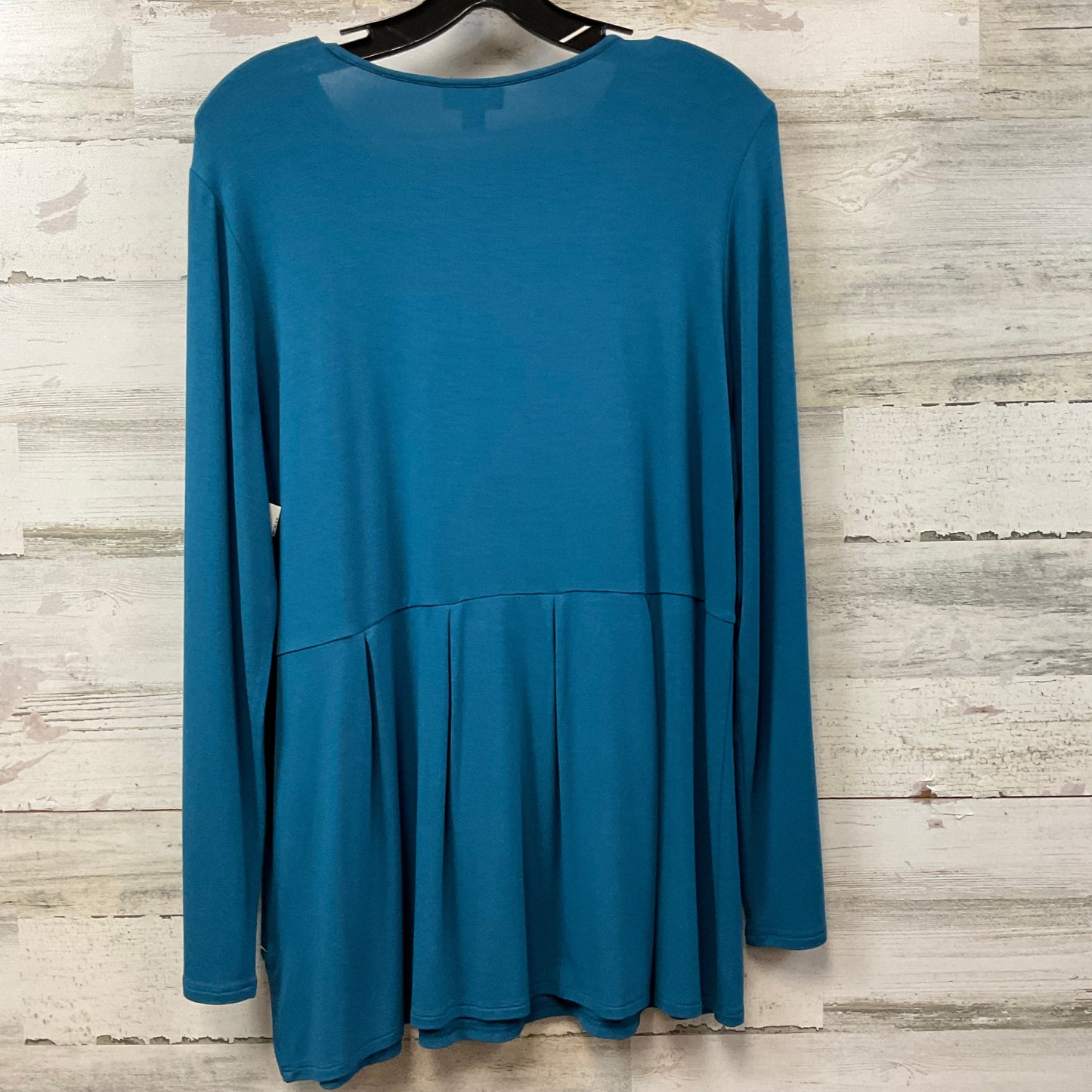 Top Long Sleeve By J Jill In Teal, Size: M