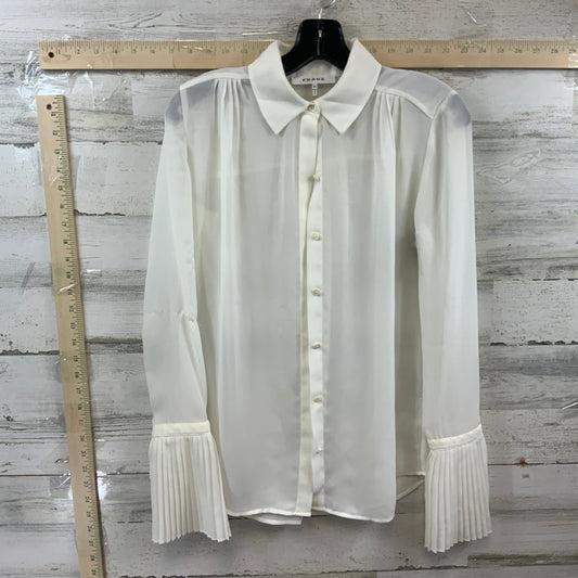 Blouse Long Sleeve By Frame  Size: Xs