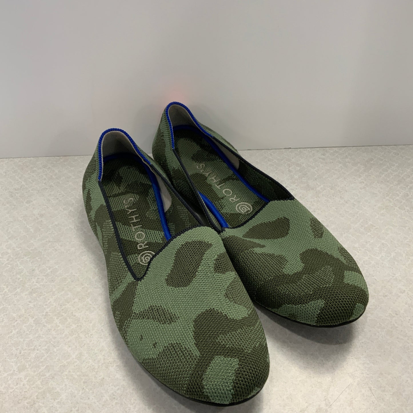 Camouflage Print Shoes Flats Rothys, Size 11