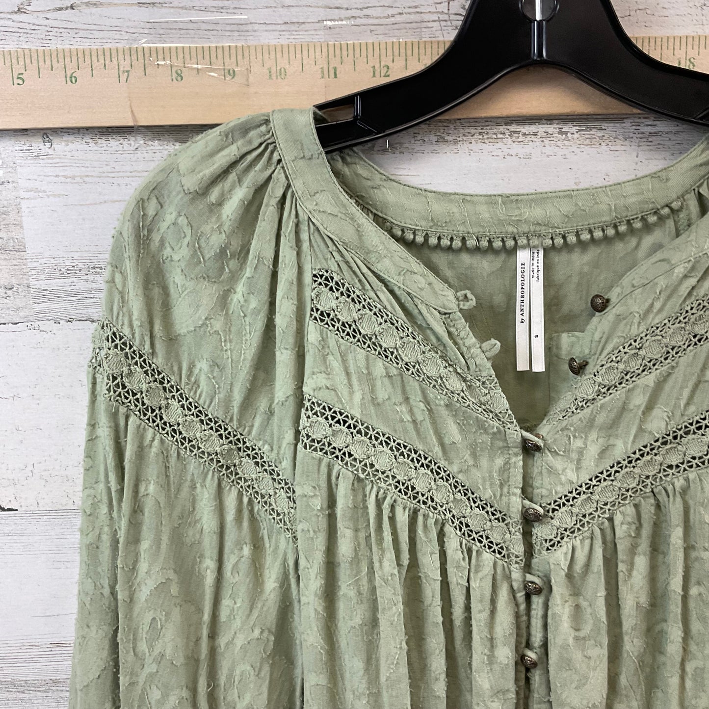 Blouse 3/4 Sleeve By Anthropologie  Size: S