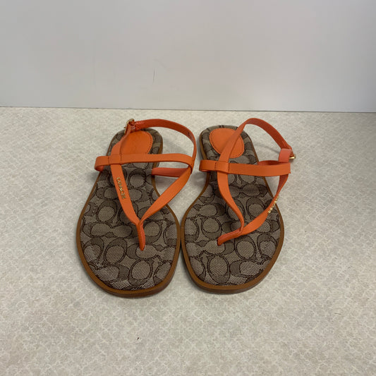 Sandals Flats By Coach  Size: 8.5