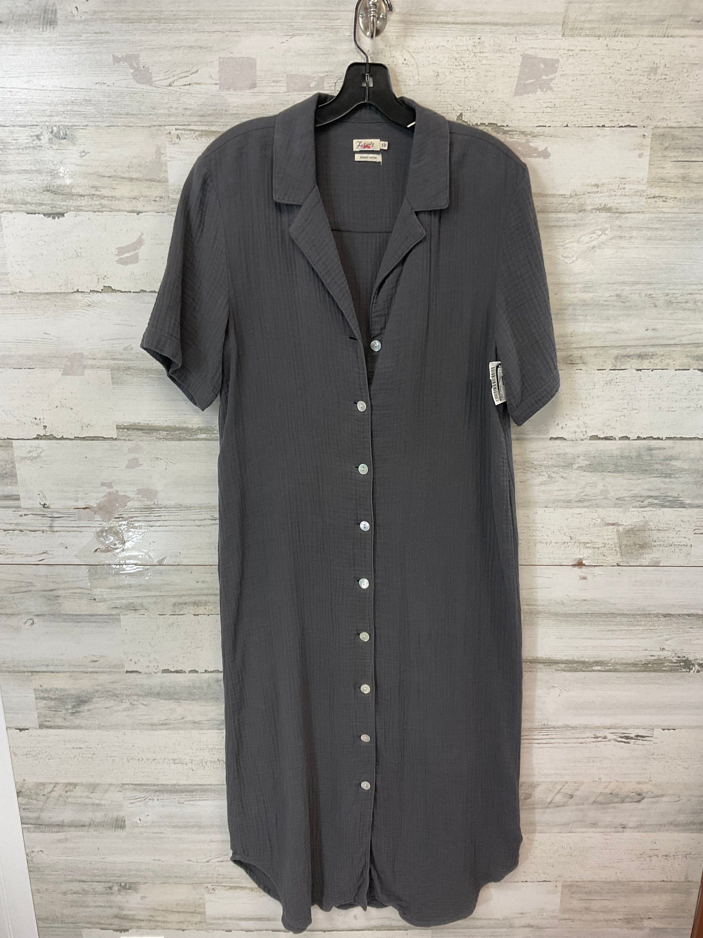 Dress Casual Maxi By Faherty In Grey, Size: S