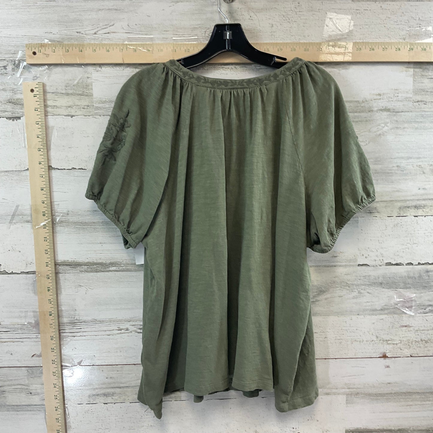 Green Top Short Sleeve Style And Company, Size 2x
