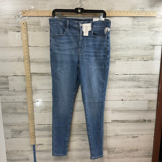 Blue Denim Jeans Skinny American Eagle, Size 12