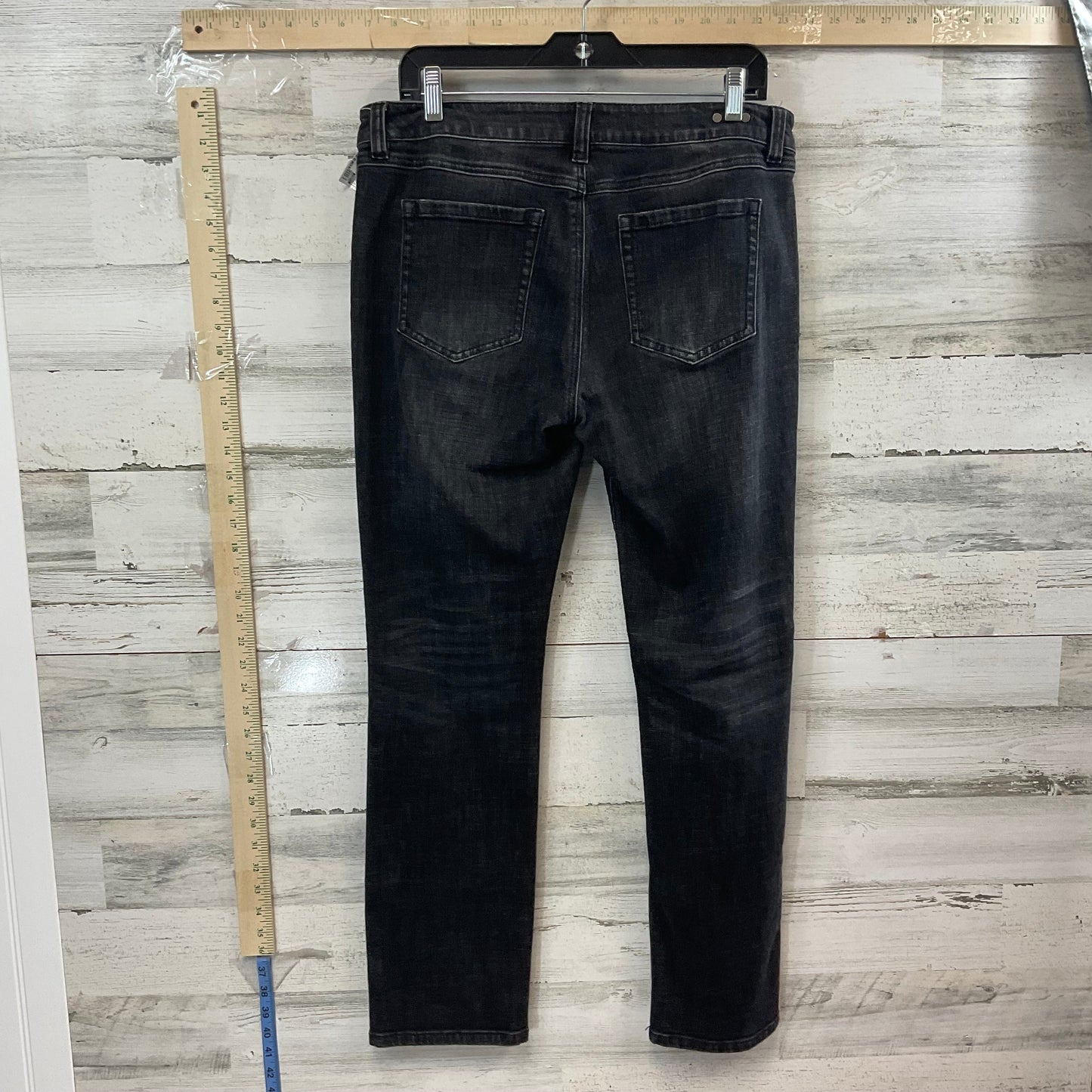 Jeans Straight By Cabi In Black Denim, Size: 10