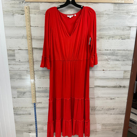 Red Dress Casual Midi Boden, Size L