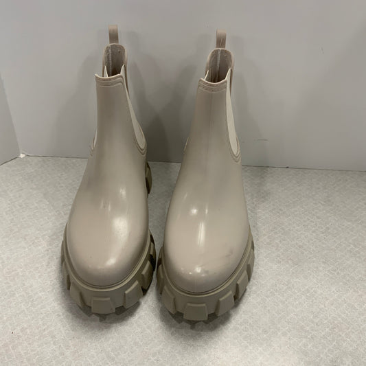 Boots Rain By Jeffery Campbell In Beige, Size: 10