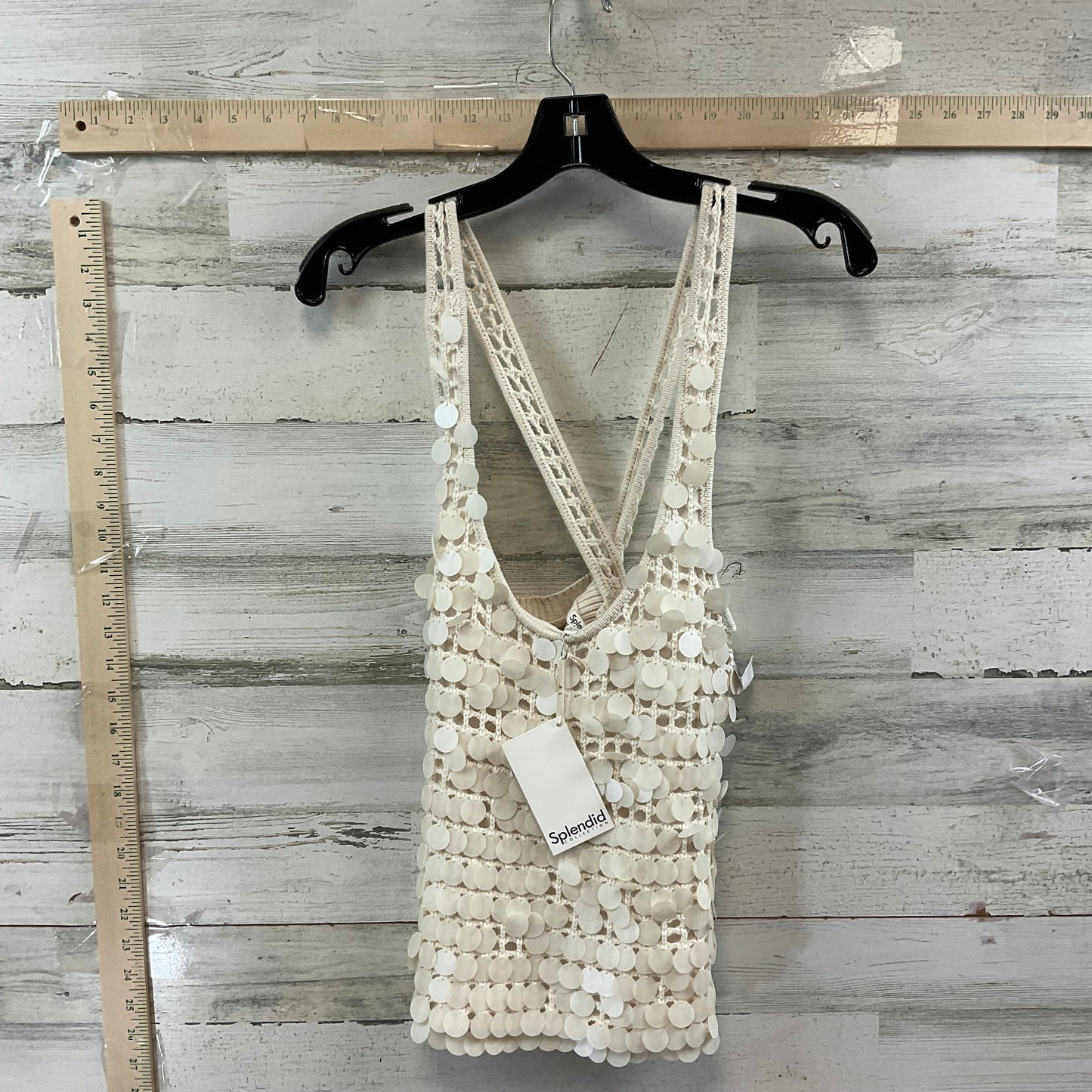 Cream Top Sleeveless Splendid, Size Xs