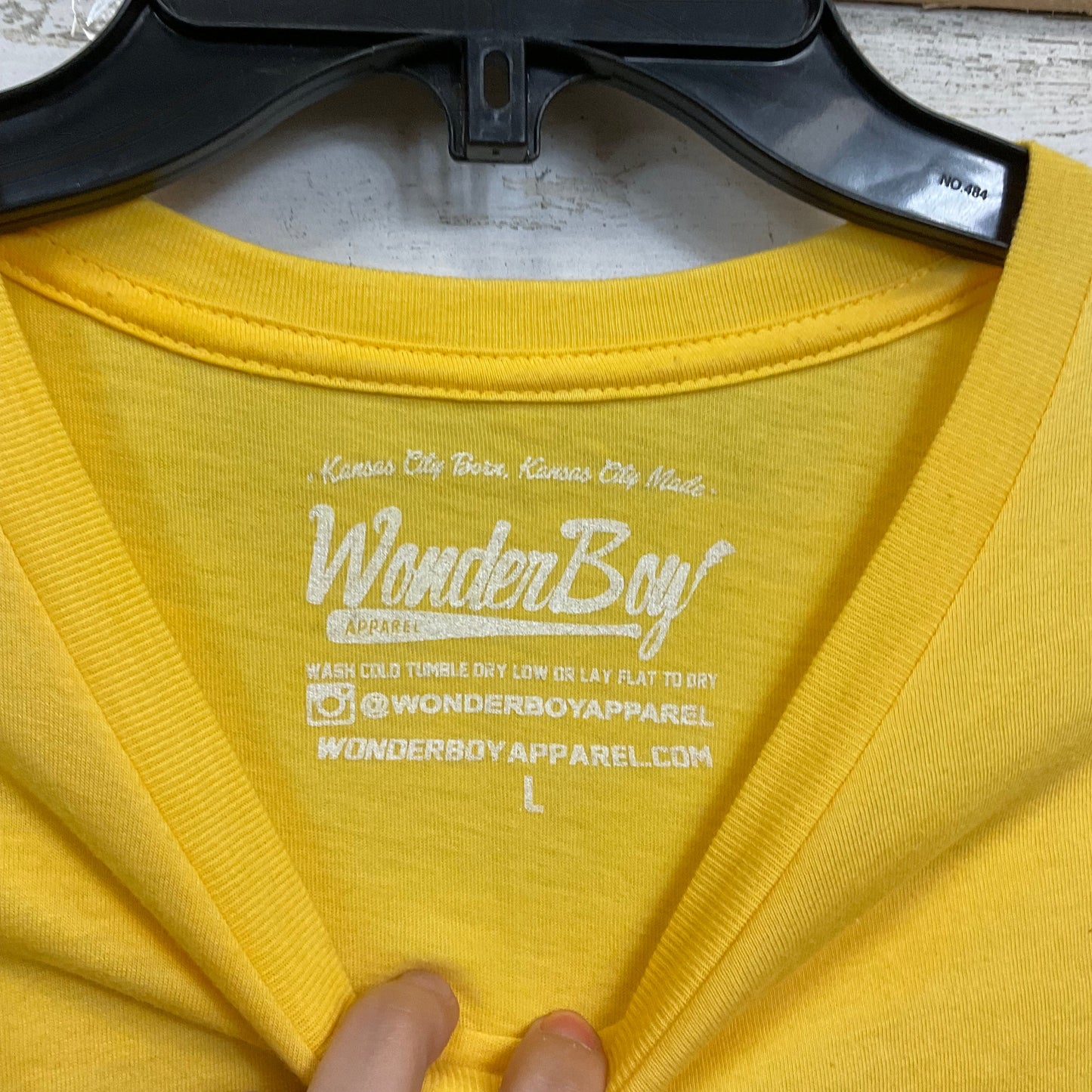 Yellow Top Short Sleeve Basic WONDERBOY, Size L