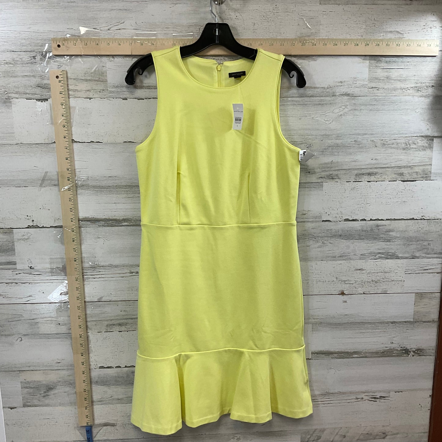 Yellow Dress Work Ann Taylor, Size S