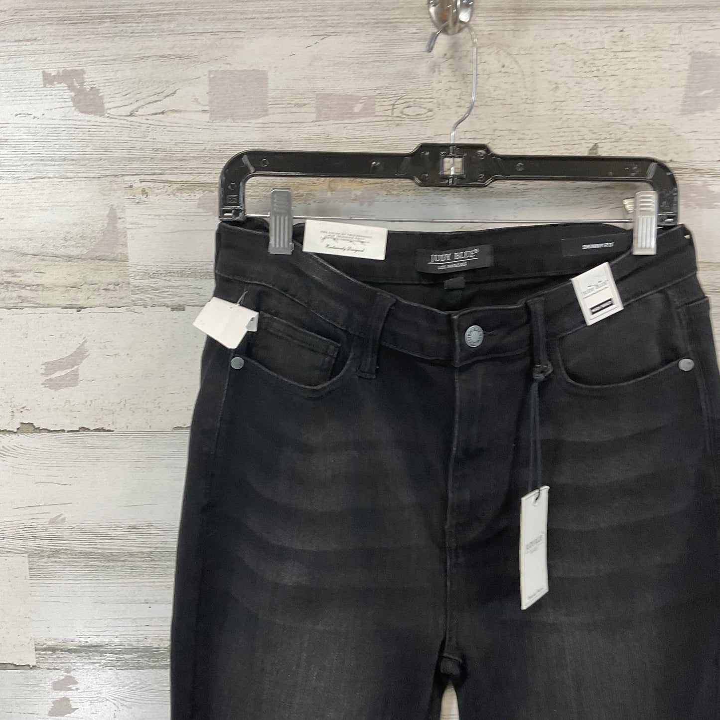 Jeans Skinny By Judy Blue In Black Denim, Size: 10