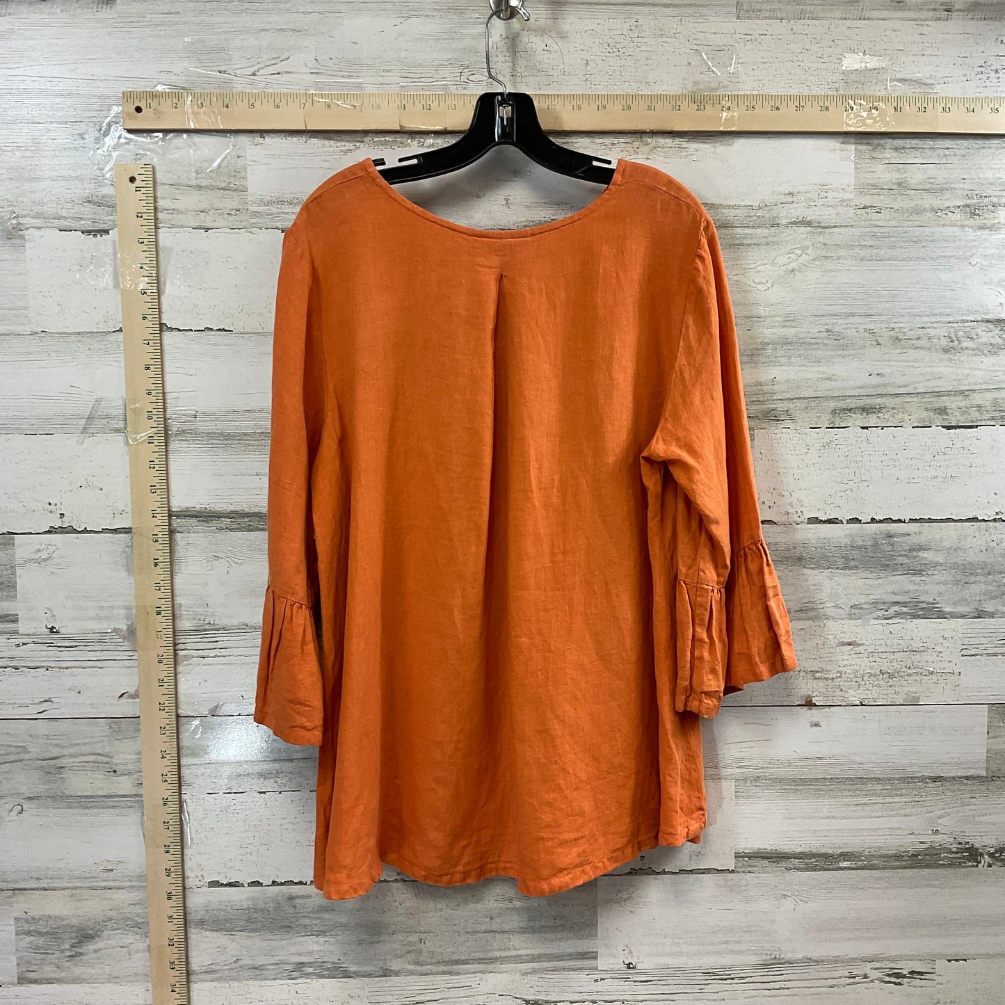 Orange Top 3/4 Sleeve Bryn Walker, Size M