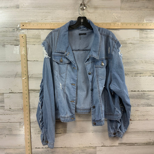 Blue Denim Jacket Denim ELLIOTT & VINE, Size 2x