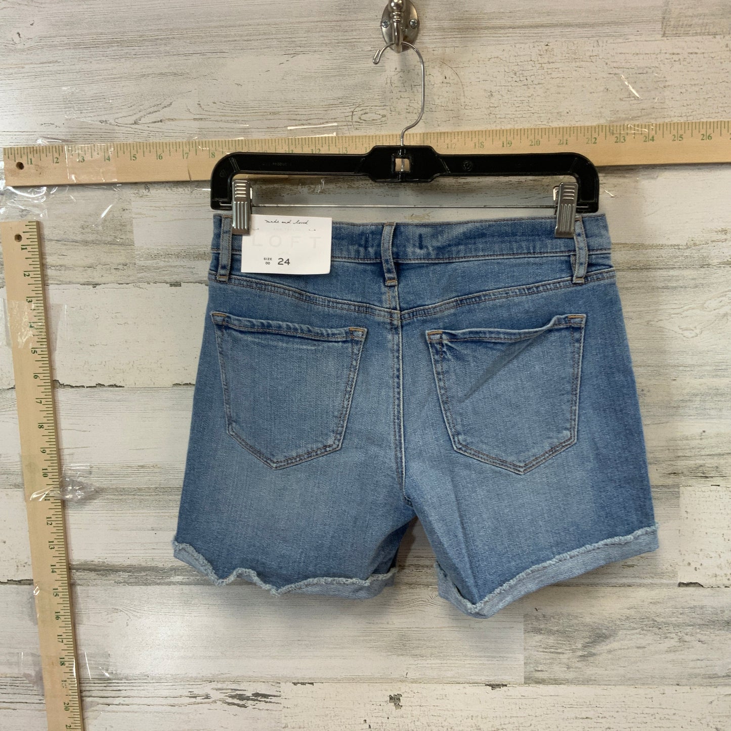 Blue Denim Shorts Loft, Size 00