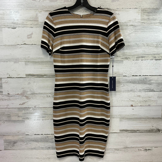 Dress Work By Tommy Hilfiger In Black & Gold, Size: S