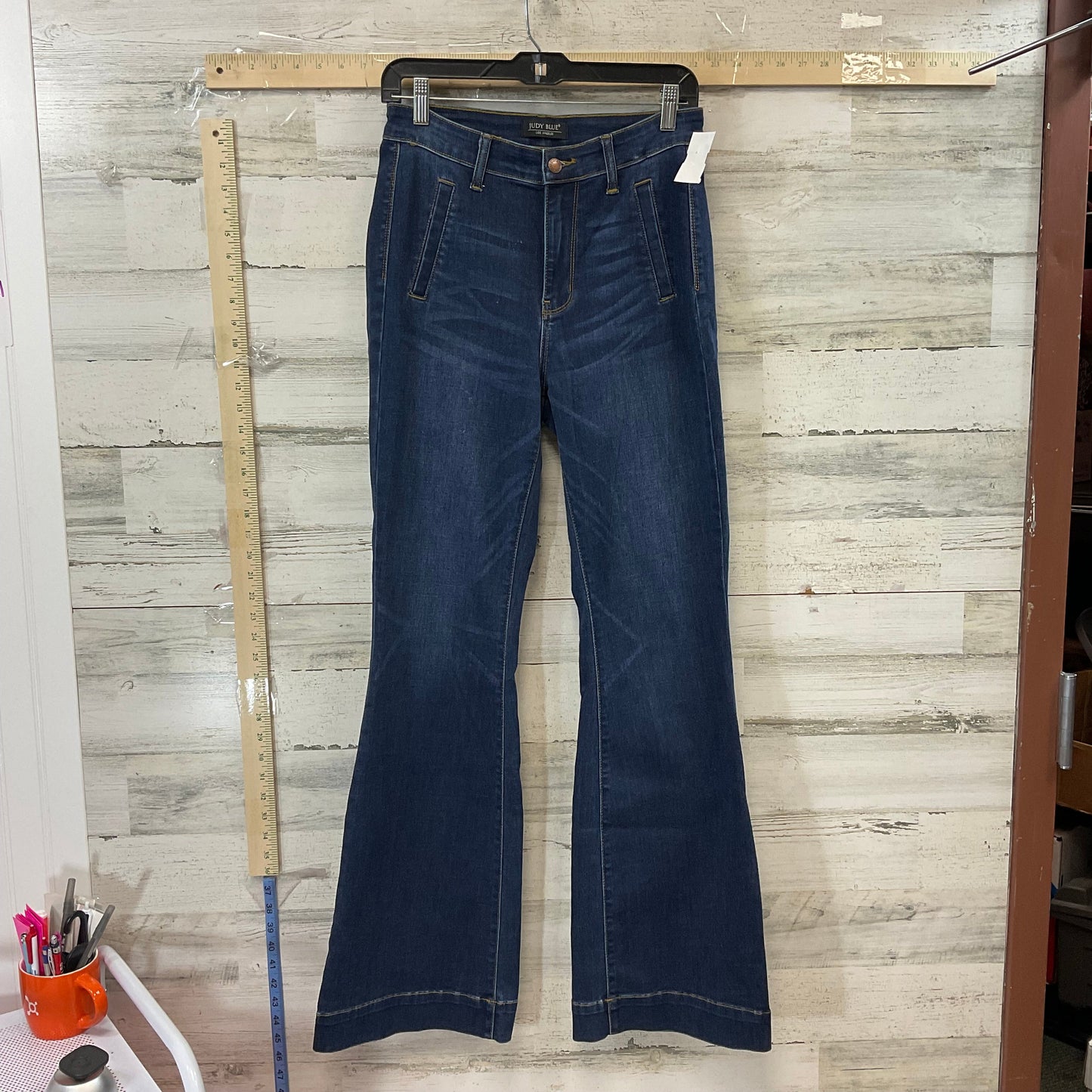 Blue Denim Jeans Flared Judy Blue, Size 6