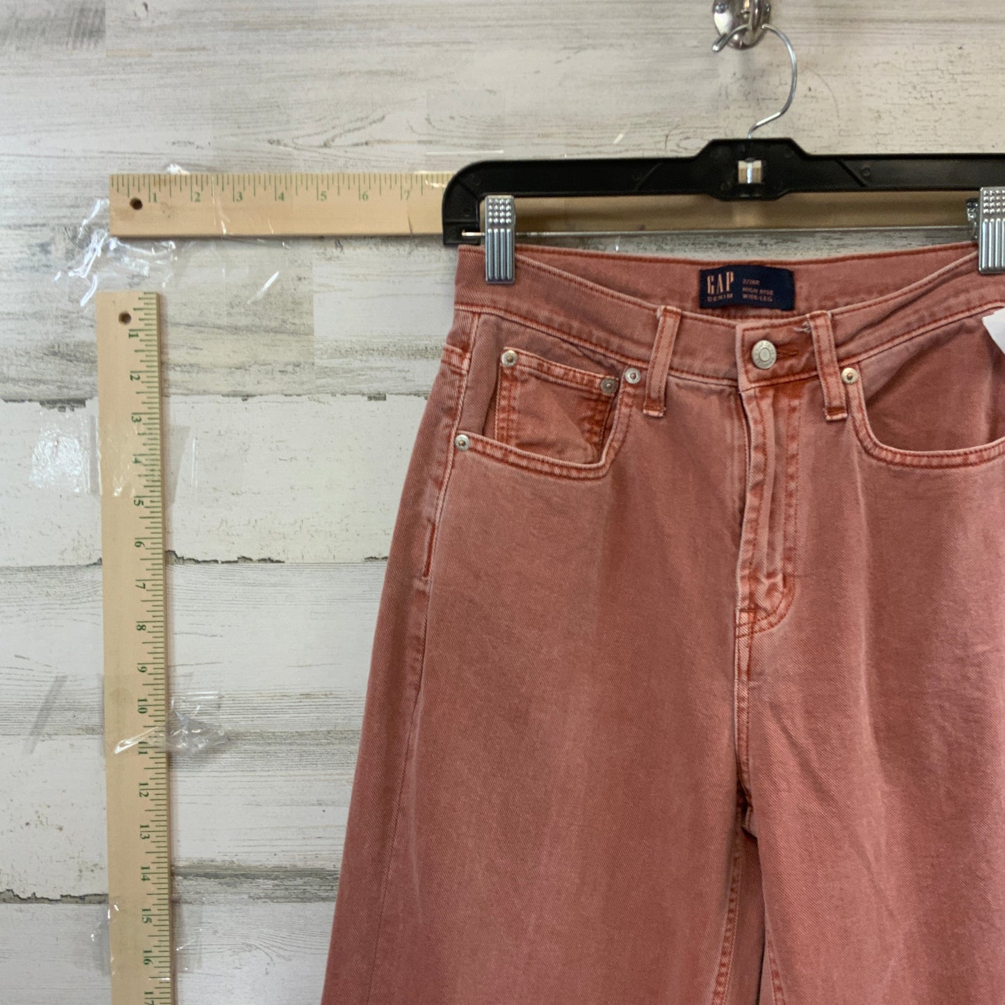 Orange Denim Jeans Wide Leg Gap, Size 2
