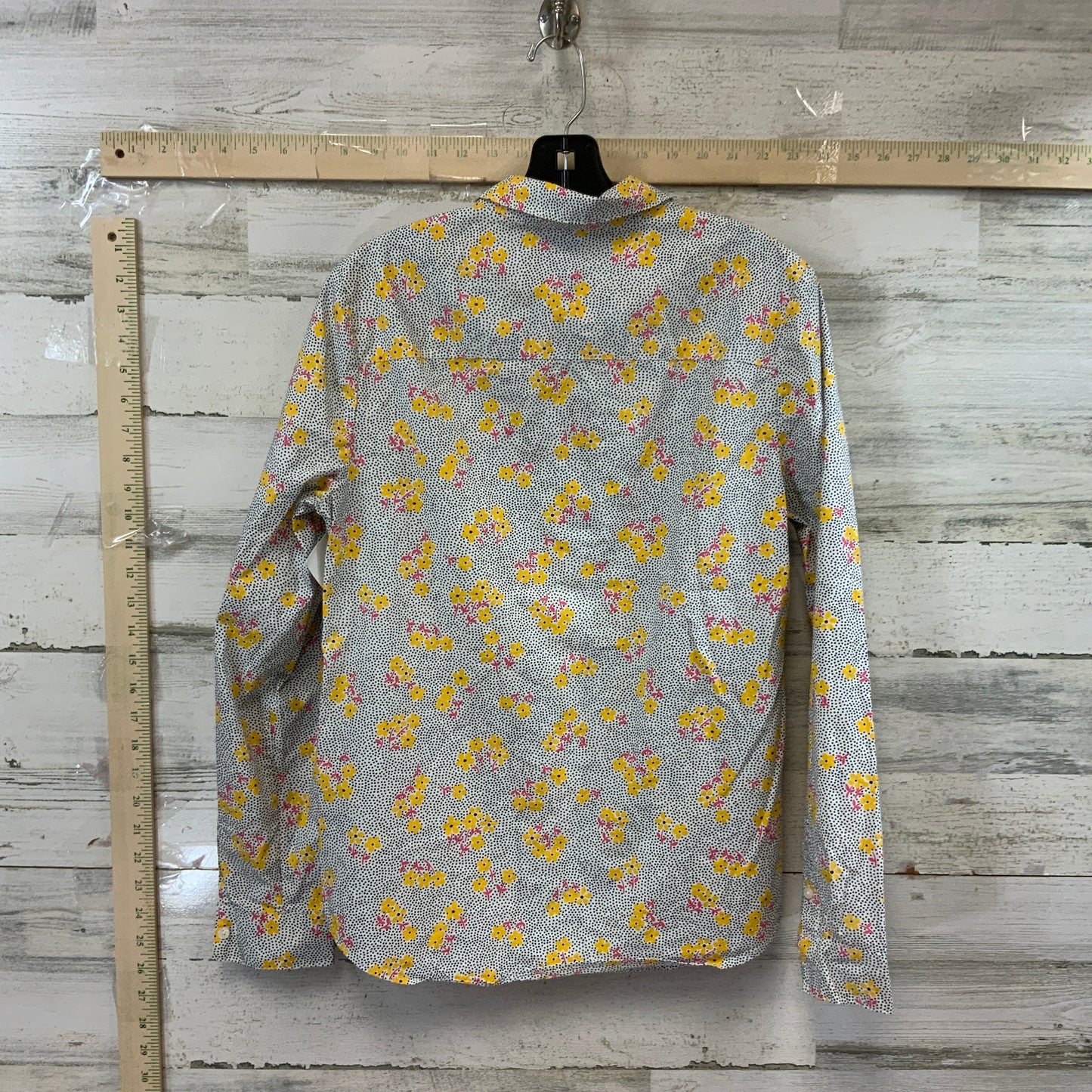 Yellow Blouse Long Sleeve Boden, Size M