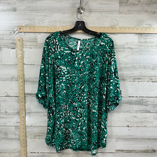 Green Top Short Sleeve DEAR SCARLETT, Size Xl