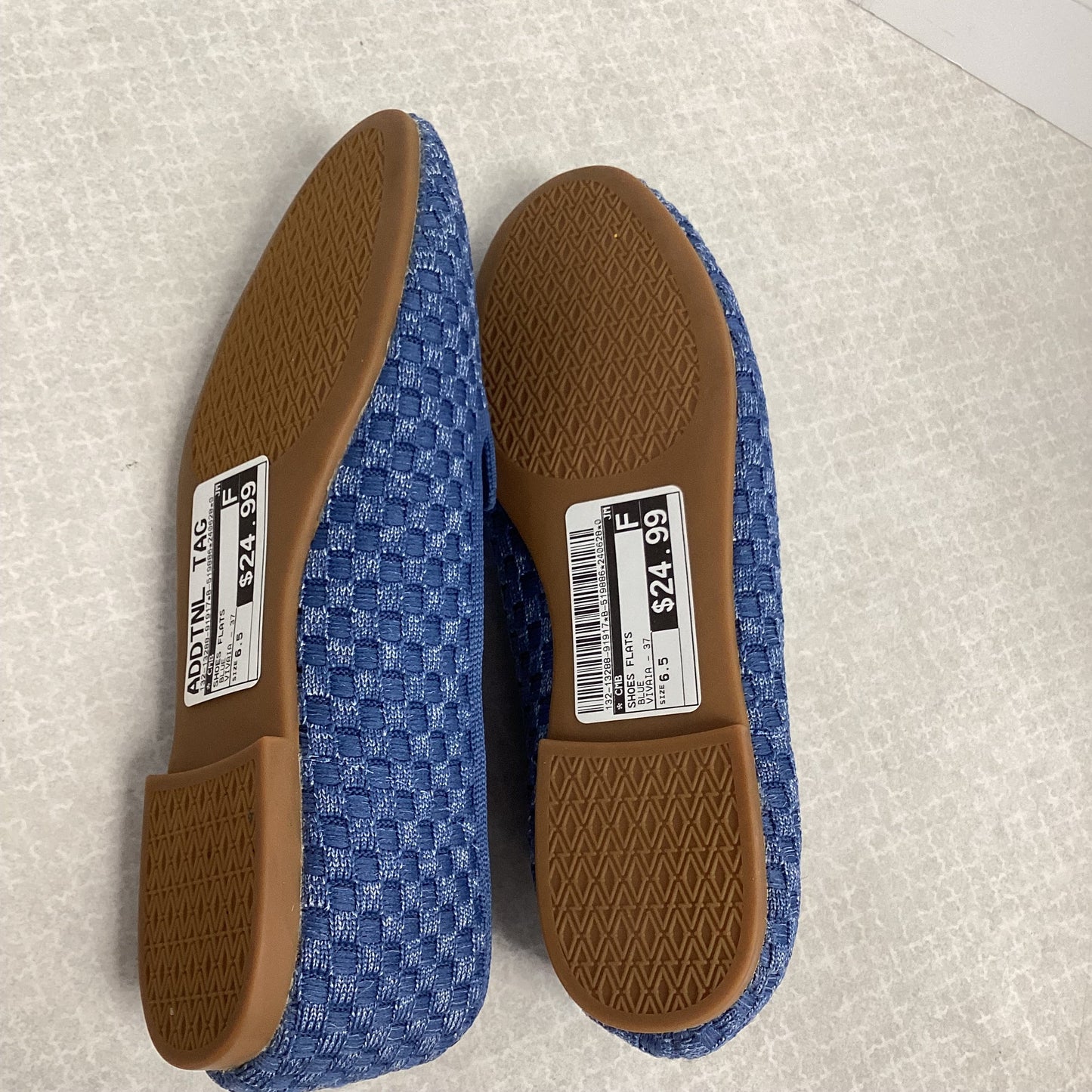 Blue Shoes Flats VIVAIA, Size 6.5