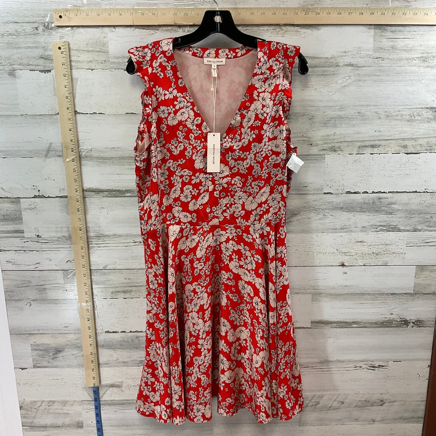 Red Dress Casual Short Rebecca Taylor, Size M