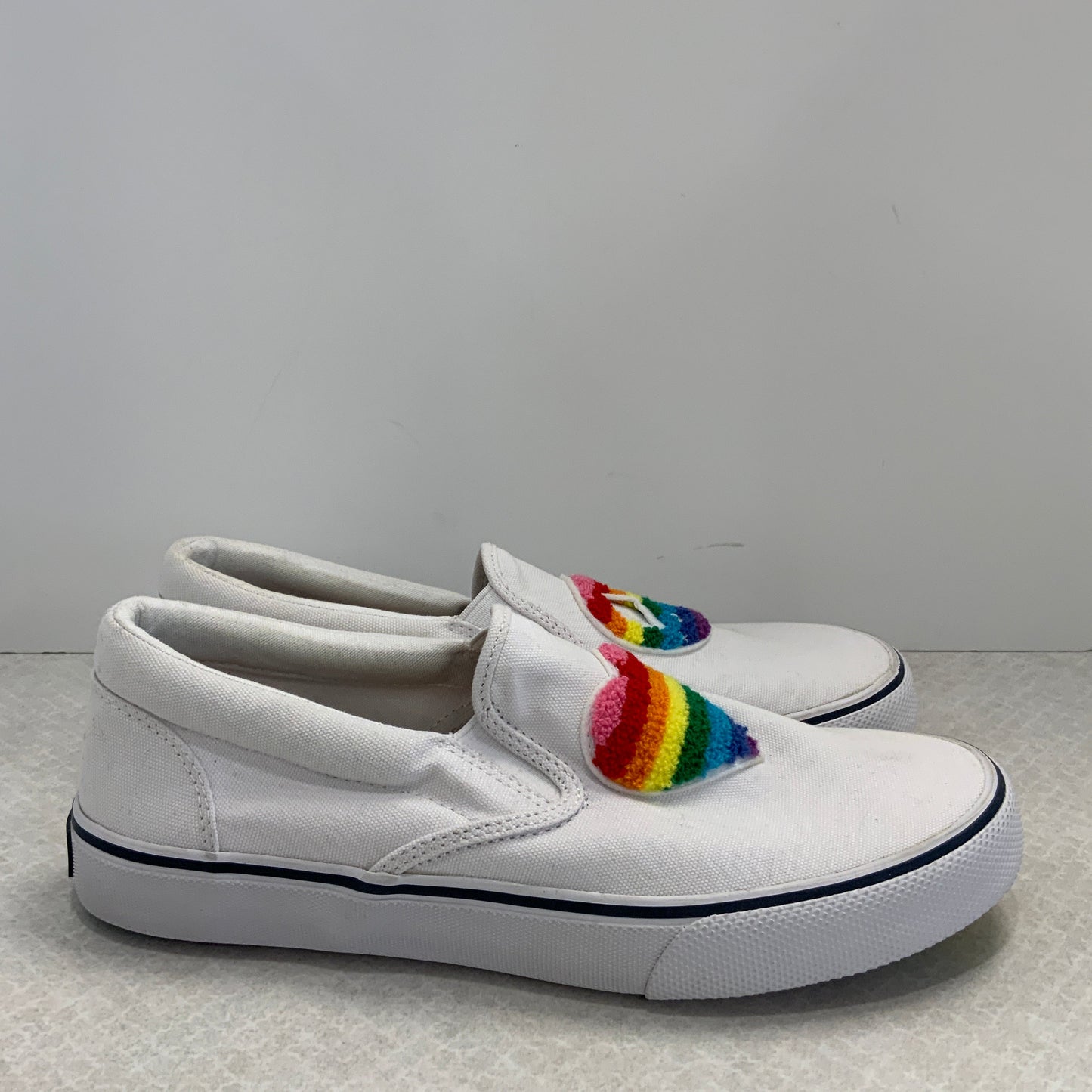 White Shoes Sneakers Sperry, Size 9