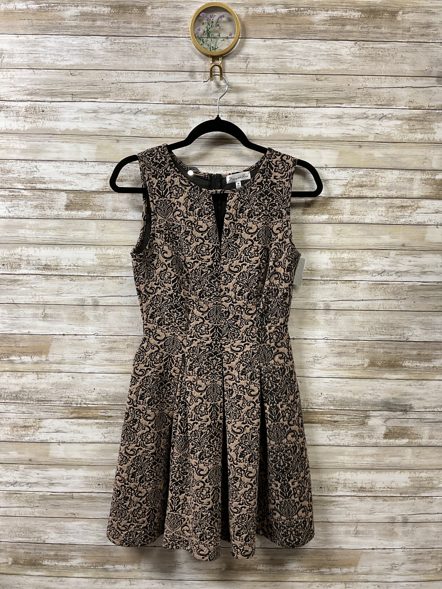 Dress Work By Clothes Mentor In Black & Brown, Size:M