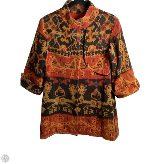 Jacket Other By Clothes Mentor In Brown & Orange, Size: M