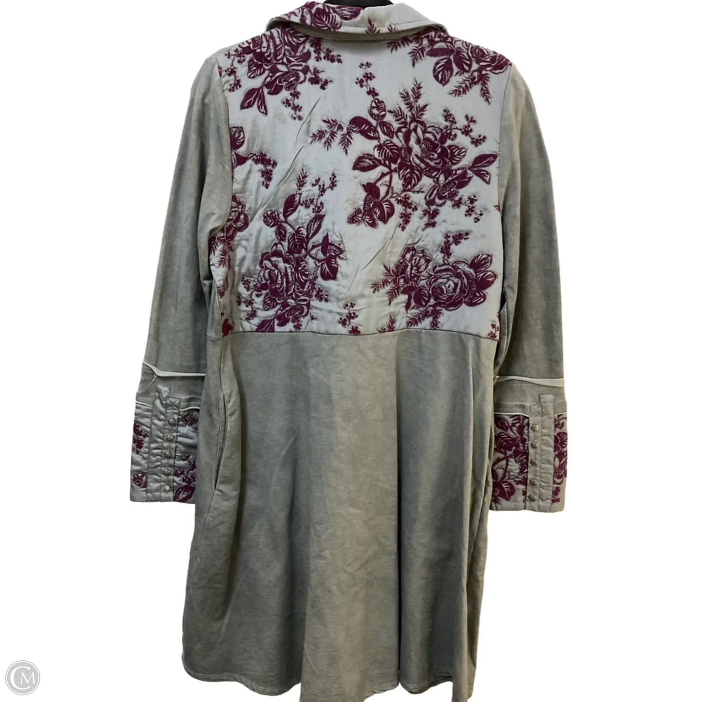 Jacket Other By Soft Surroundings In Grey & Pink, Size: M