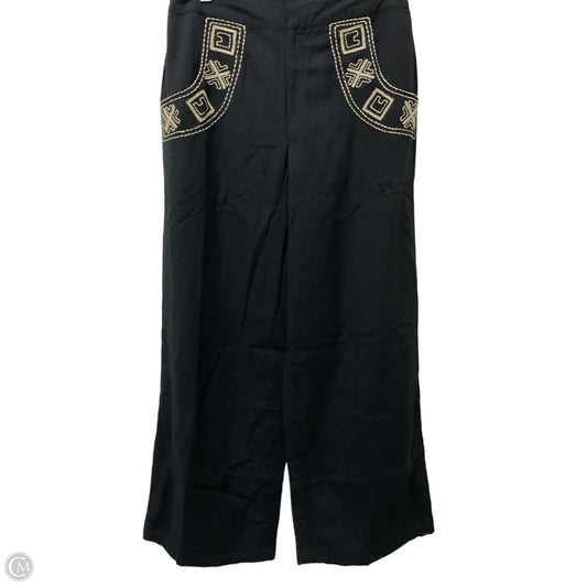 Pants Cropped By Clothes Mentor In Black & Cream, Size: M
