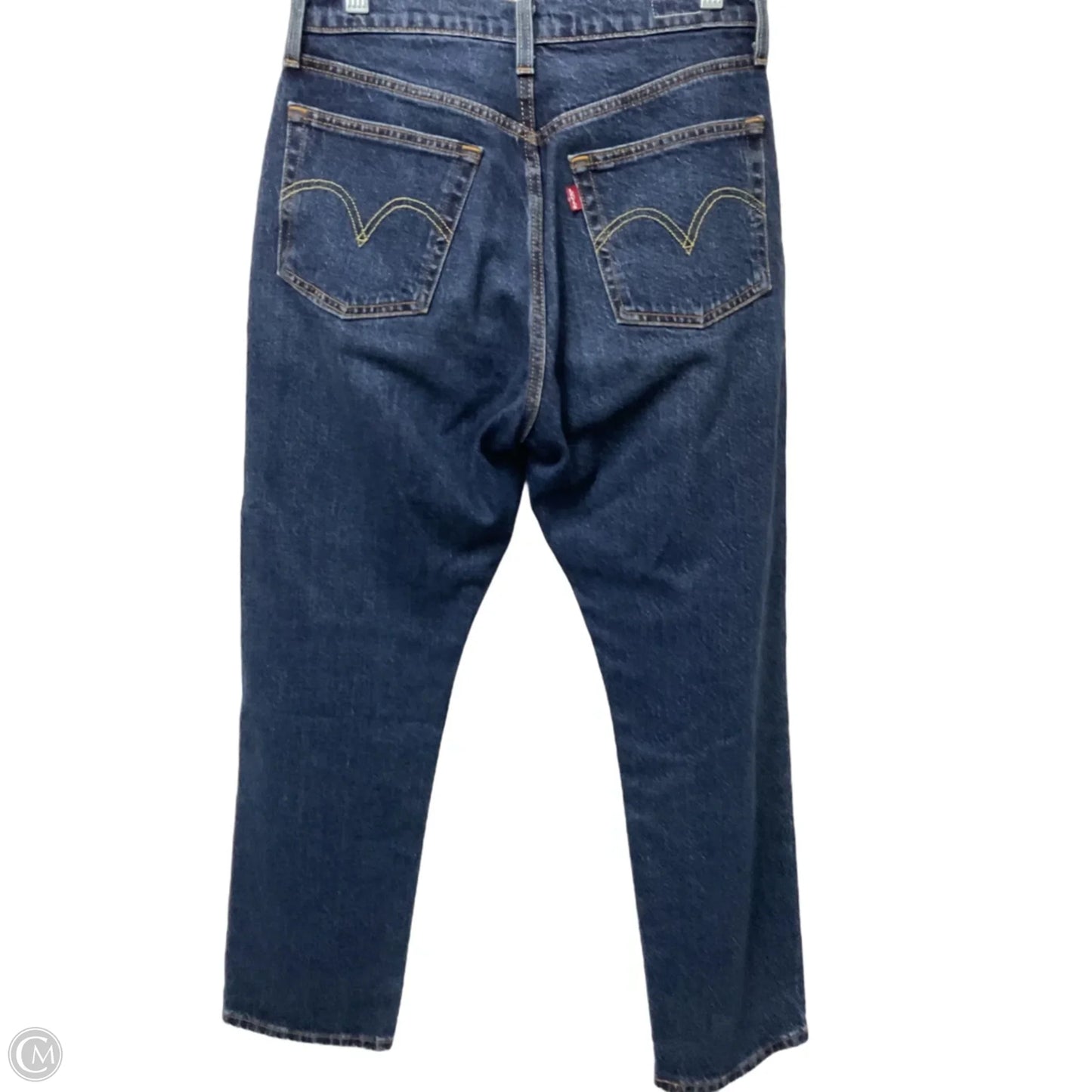 Jeans Straight By Levis In Blue Denim, Size: 4