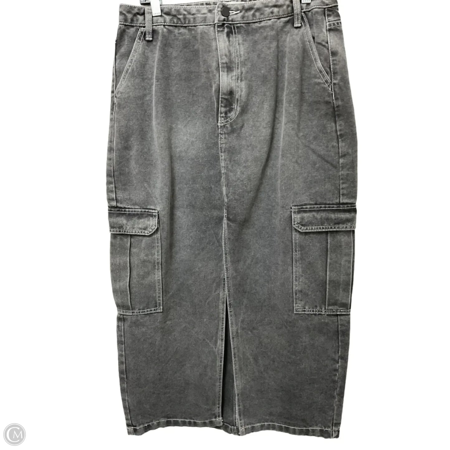 Skirt Midi By Love Fire In Grey, Size: 14