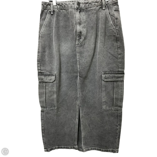 Skirt Midi By Love Fire In Grey, Size: 14