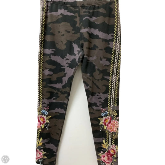 Pants Leggings By Johnny Was In Multi-colored, Size: M
