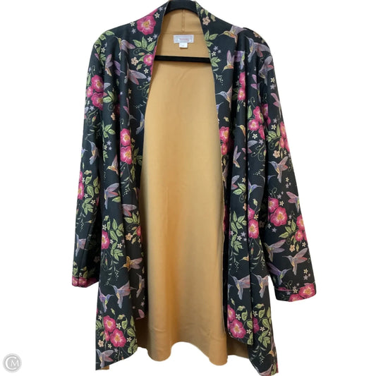 Cardigan By Clothes Mentor In Animal Print, Size: Xl