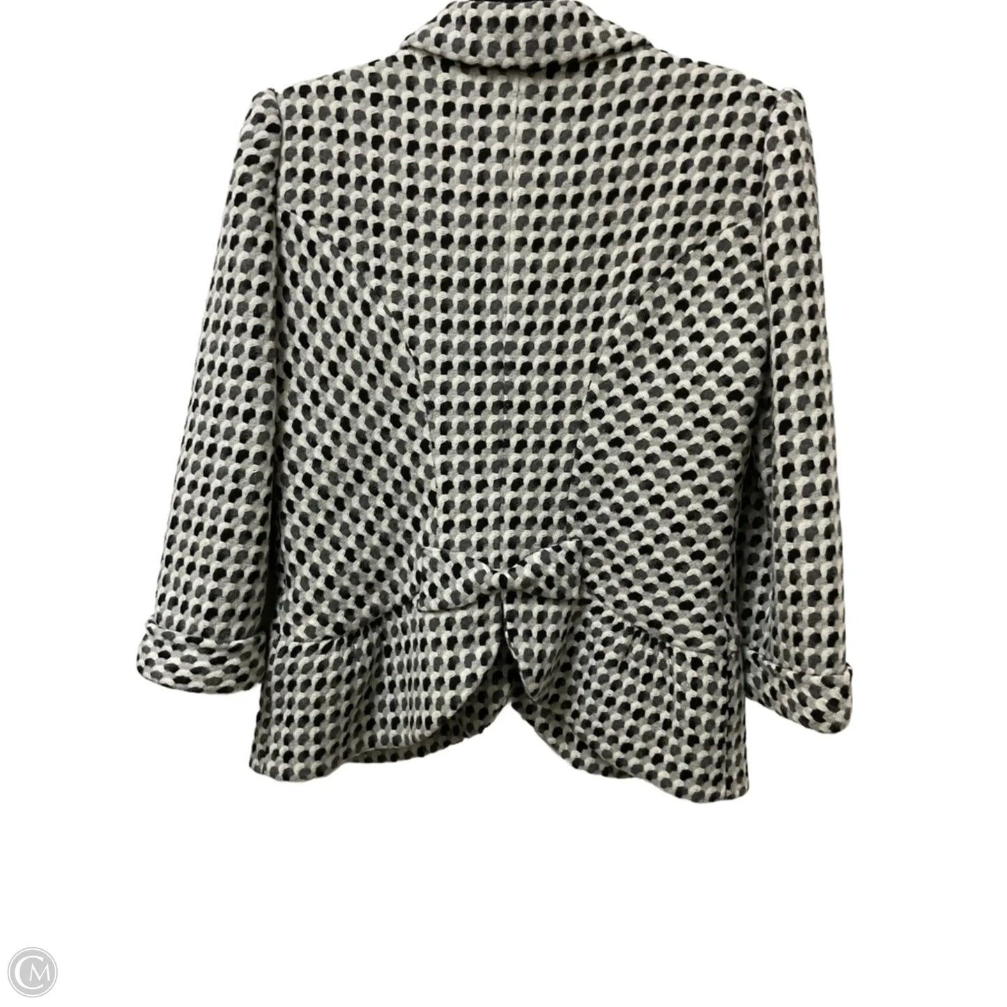 Blazer By Clothes Mentor In Black & Grey, Size: M