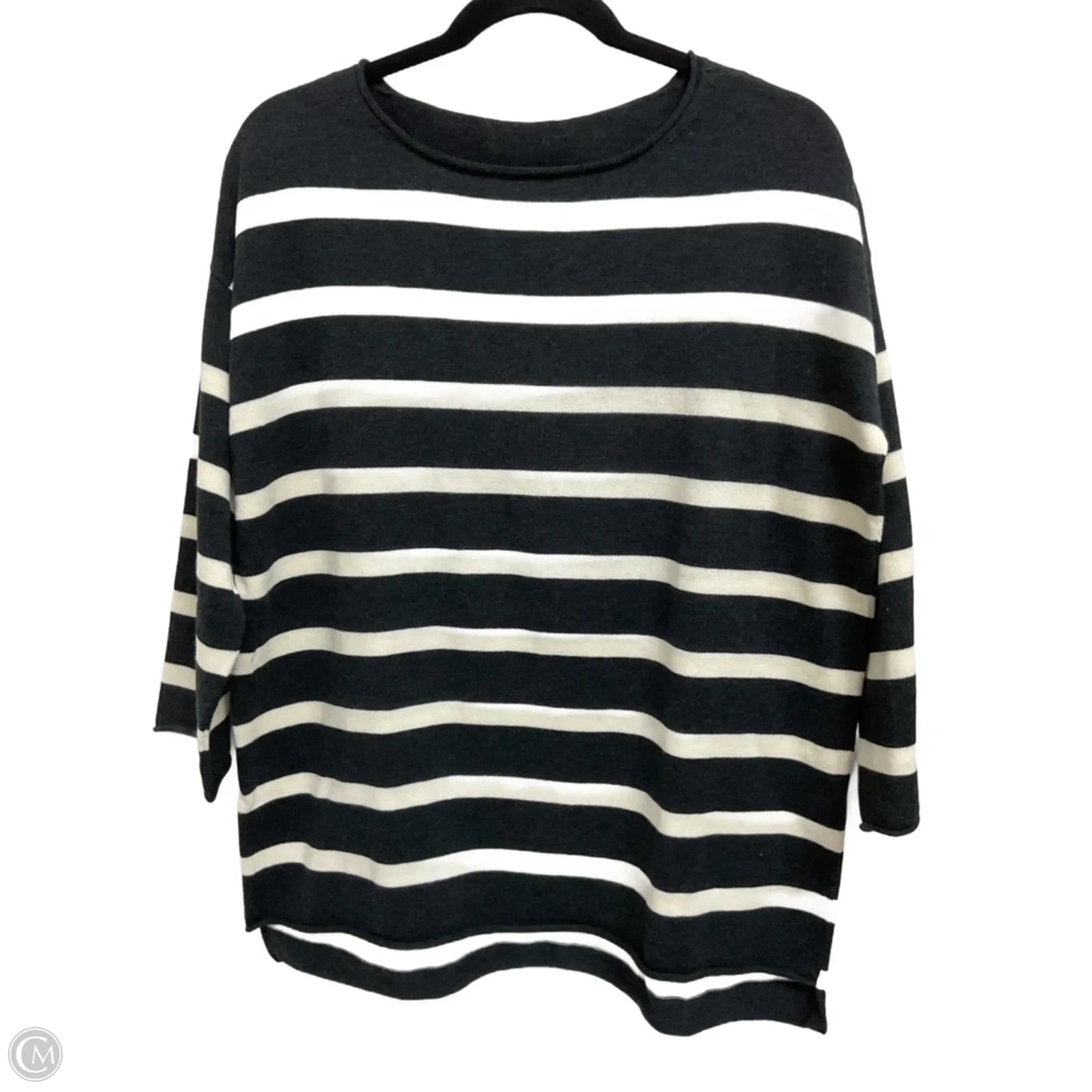 Sweater By Eileen Fisher In Striped Pattern, Size: S