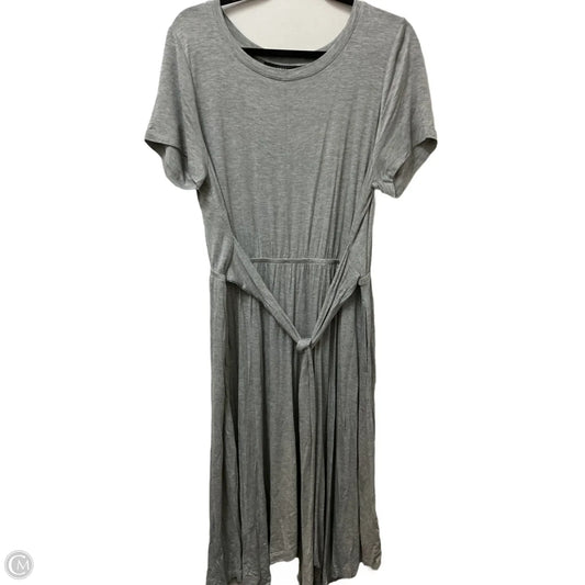Dress Casual Midi By Lane Bryant In Grey, Size: Xl