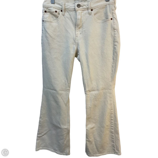 Jeans Boot Cut By Abercrombie And Fitch In Cream, Size: 6