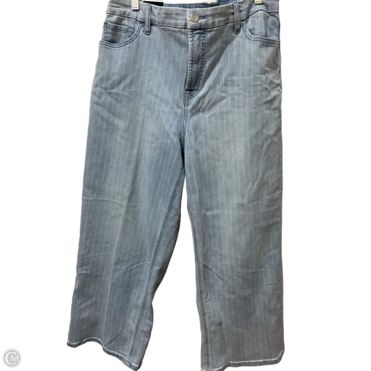 Jeans Wide Leg By Clothes Mentor In Striped Pattern, Size: 16