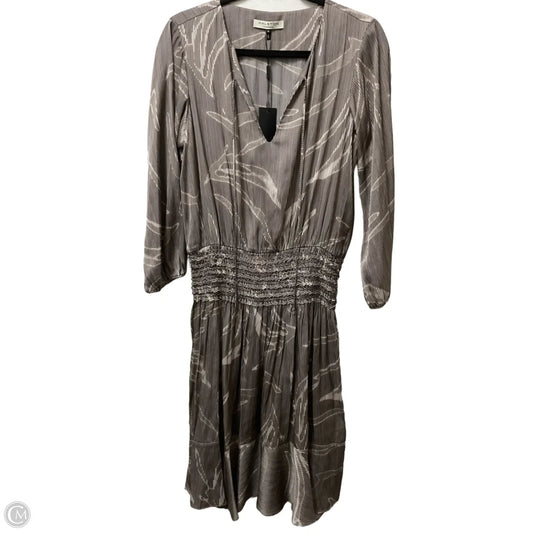 Dress Designer By Halston In Brown & Cream, Size: M