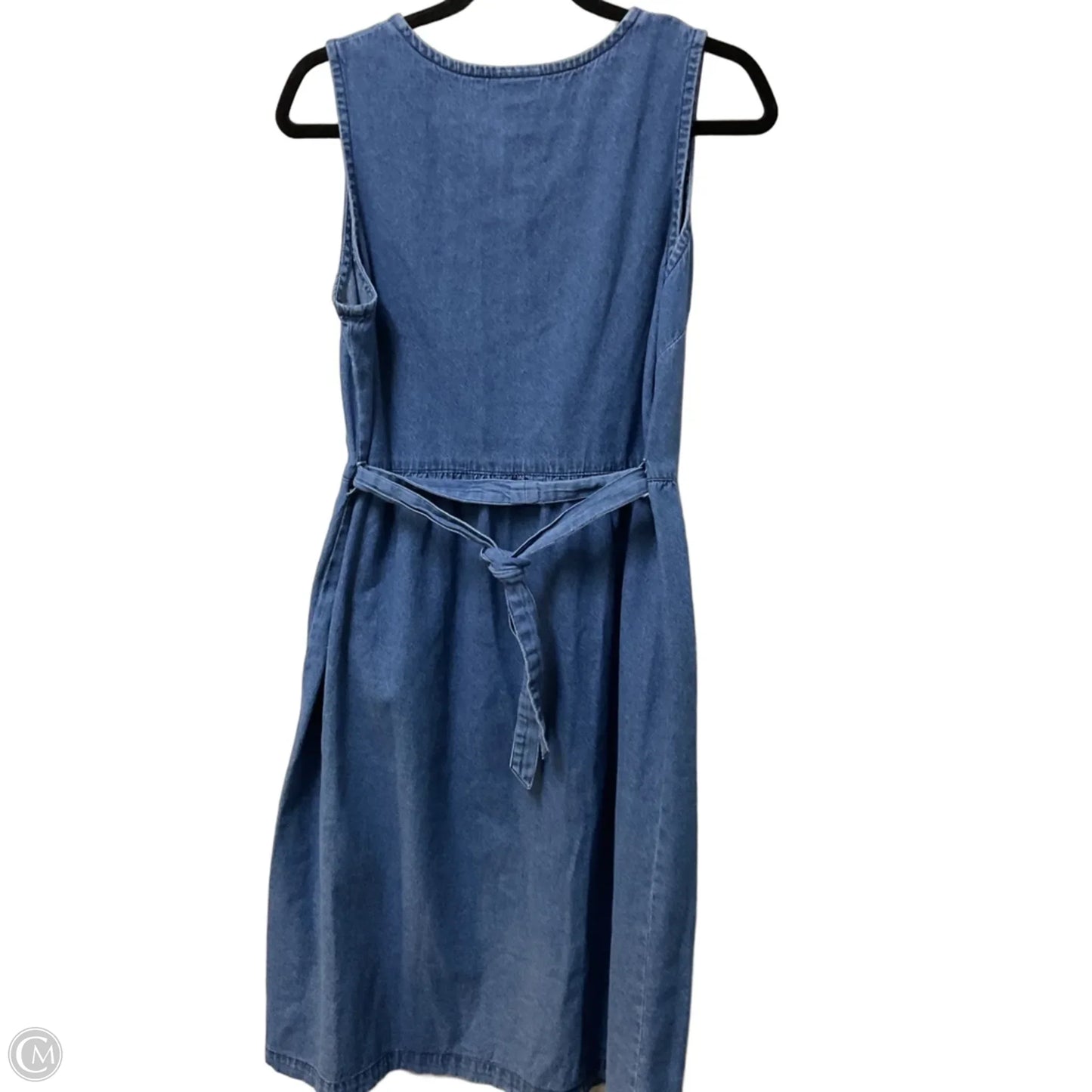 Dress Casual Midi By Country Store In Blue Denim, Size: S