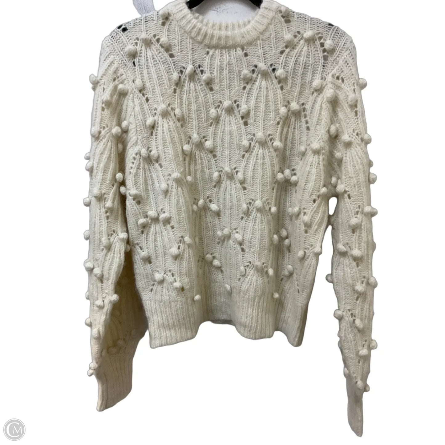 Sweater By Astr In White, Size: L