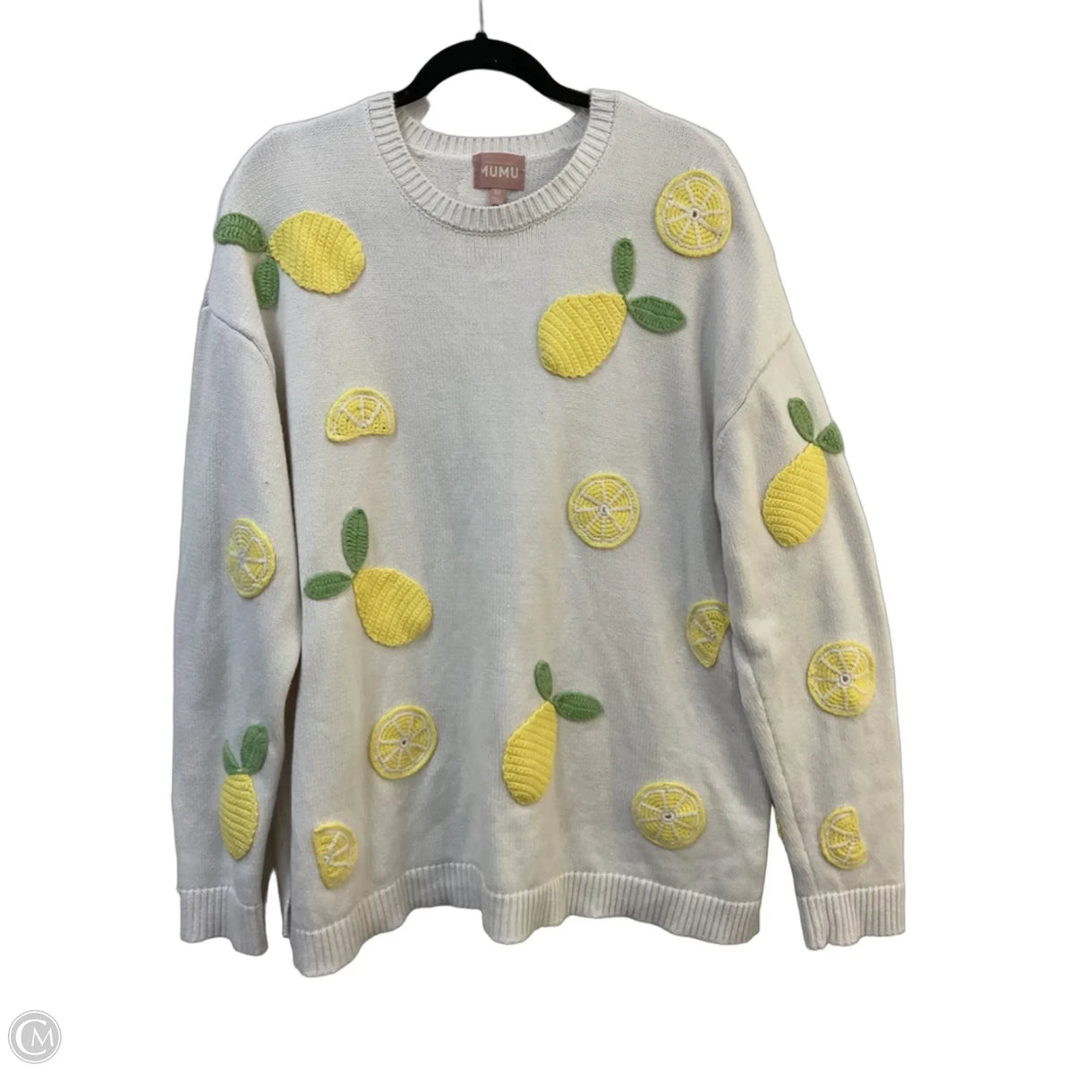 Sweater By Mumu In White, Size: M