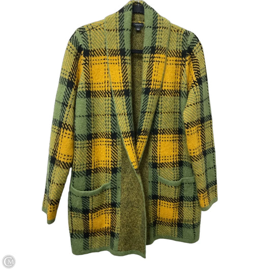 Sweater Cardigan By Ann Taylor In Green, Size: L